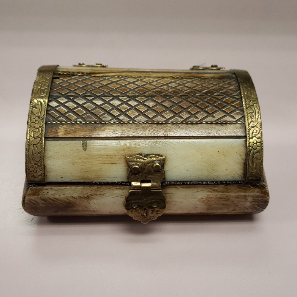 Brass Camel Bone Jewelry Box
